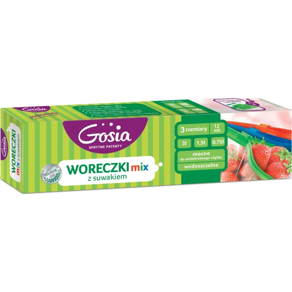 WORECZKI MIX Z SUWAKIEM 3 ROZMIARY GOSIA