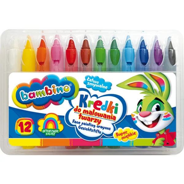 KREDKI DO MALOWANIA TWARZY 12SZT BAMBINO