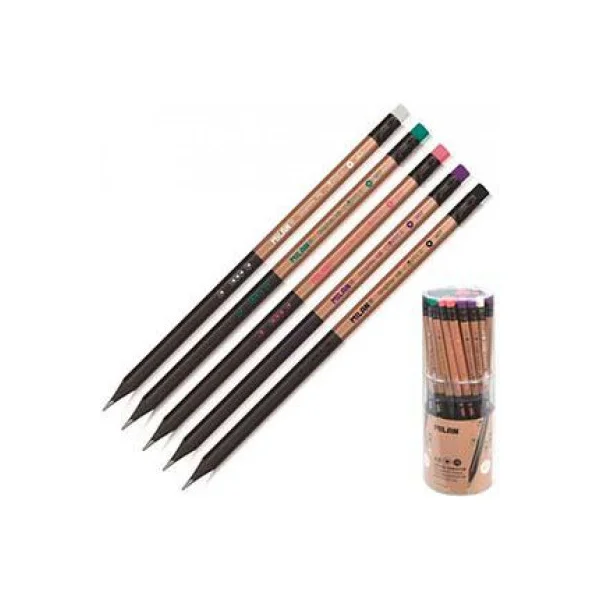 OŁÓWEK GRAFITOWY HB Z GUMKĄ COPPER MILAN 8411574080855
