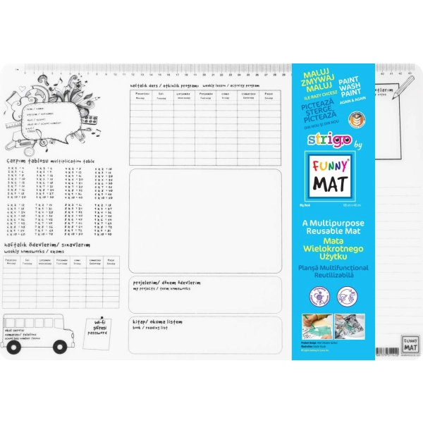 MATA TRANSPARENTNA FUNNY PLANER 48x33.5CM STRIGO