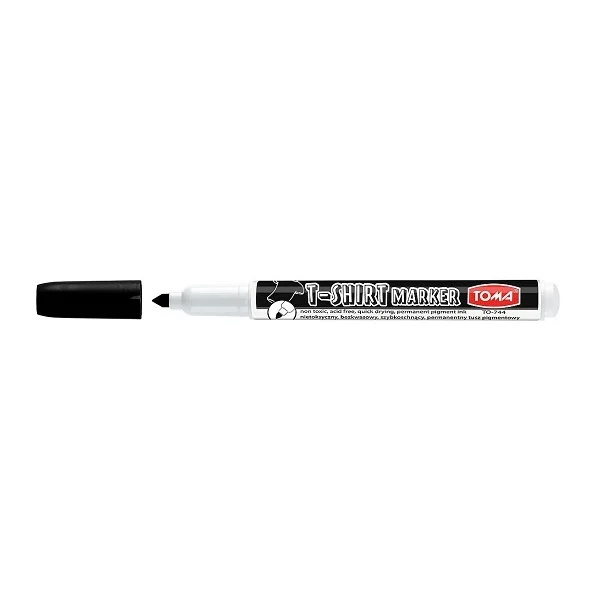 MARKER PERNAMENTNY T-SHIRT TO-744 TOMA CZARNY