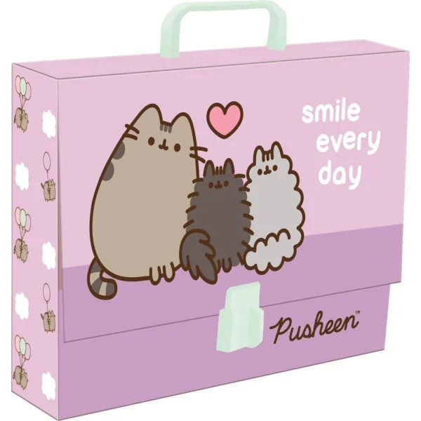 TECZKA Z RĄCZKĄ A4 XL PUSHEEN VIOLET ST.MAJEWSKI