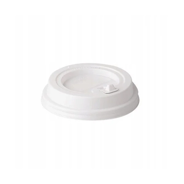 WIECZKO PLASTIKOWE BIAŁE 90MM NA KUBEK 300ML