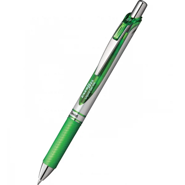 PIÓRO ŻELOWE KULKOWE ENERGEL 0,7 MM METAL TIP BL77 PENTEL LIME GREEN