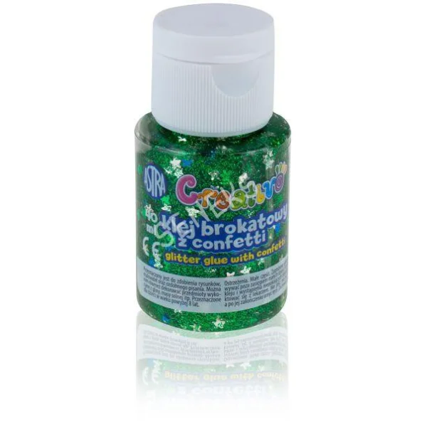 KLEJ BROKATOWY Z CONFETTI 40ML MIX ASTRA
