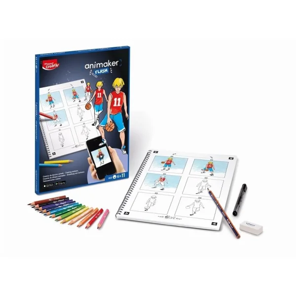 ZESTAW KREATYWNY MAPED CREATIV ANIMAKER FLASH ACTION