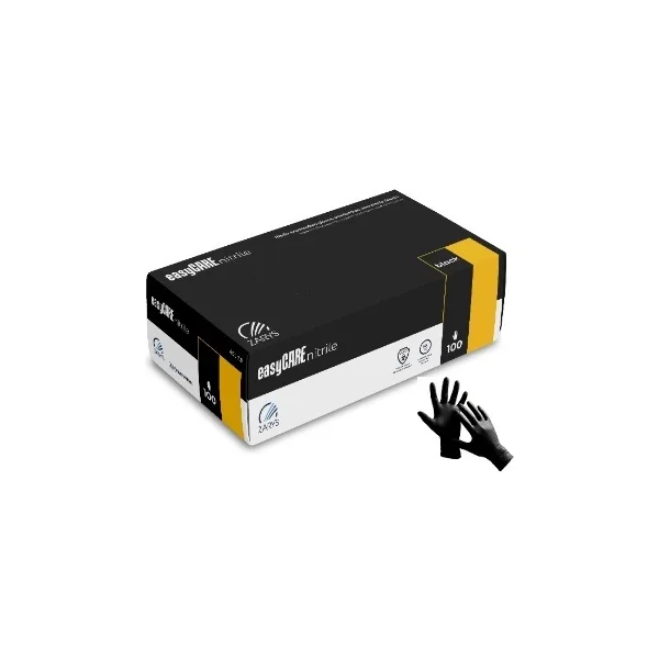RĘKAWICE NITRYLOWE L CZARNE EASYCARE