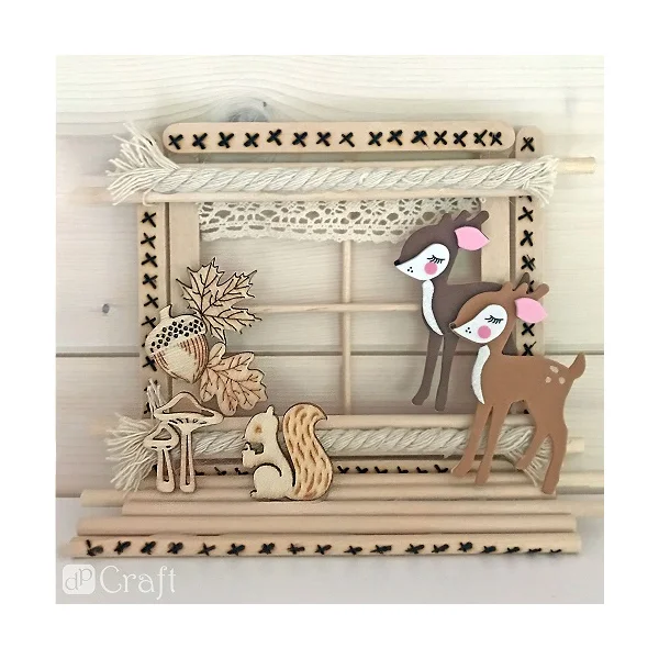 NAKLEJKI 3S Z PIANKI 10 SZT BAMBI KSPI-410 DP CRAFT