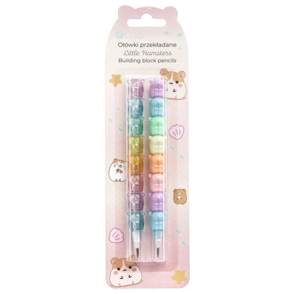 ZESTAW OŁÓWKÓW PRZEKŁADANYCH LITTLE HAMSTERS DPSG-005 DP CRAFT