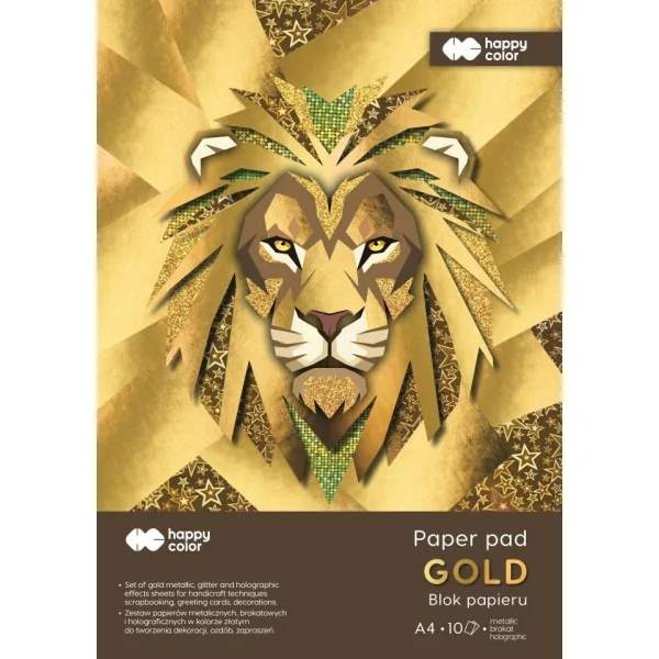 BLOK HOBBY GOLD A4 10 150-230G HAPPY COLOR