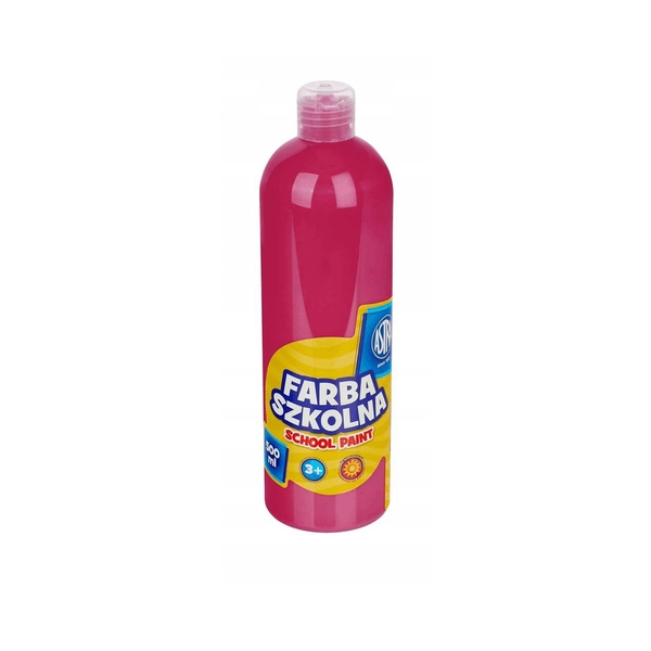 FARBA SZKOLNA ASTRA 500ML RÓŻOWA