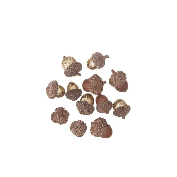 ŻOŁĘDZIE Z BROKATEM NATURALNE 12 SZT DPZA-046 DP CARFT