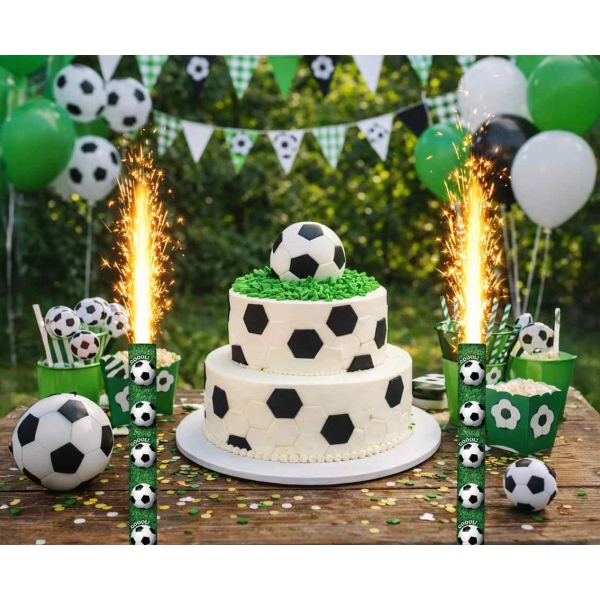 FONATNNA NA TORT PARTY PIŁKA NOŻNA 12CM 1 SZT GODAN