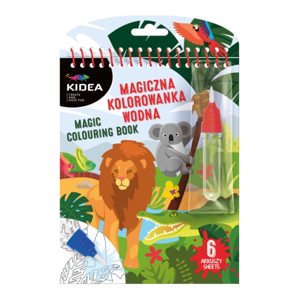MAGICZNA KOLOROWANKA WODNA SAFARI KIDEA HIT!!!