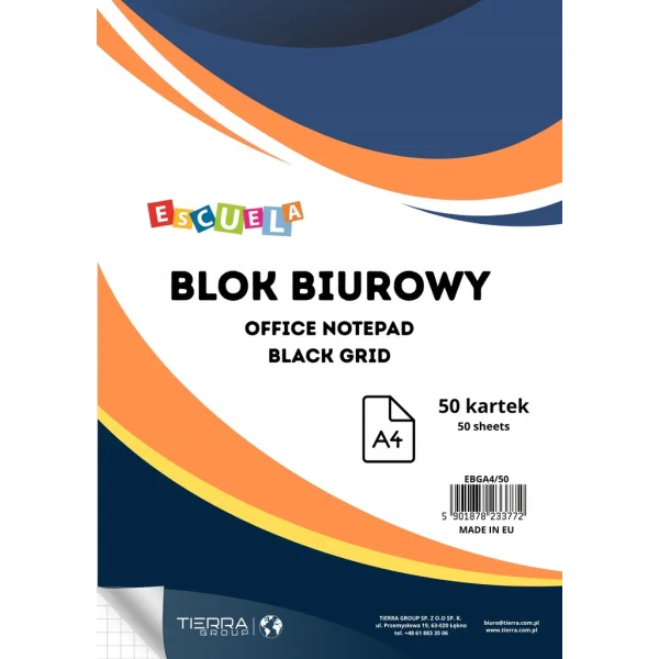 BLOK BIUROWY A4 50 # ESCUELA