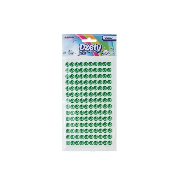 DŻETY SAMOPRZYLEPNE 6MM DS23 BREWIS ZIELONE