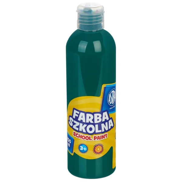 FARBA SZKOLNA 250ML ASTRA ZIELONA CIEMNA