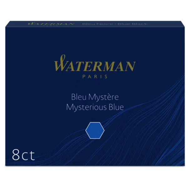 NABOJE ATRAMENTOWE WATERMAN MYSTERIOUS BLUE 8SZT