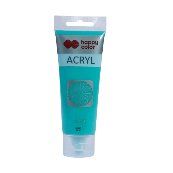 FARBA AKRYLOWA 75ML SZMARAGDOWY 55 HAPPY COLOR
