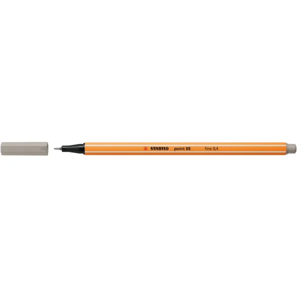 CIENKOPIS POINT 88 FINE 0,4MM STABILO 88/93 SZARY CIEPŁY