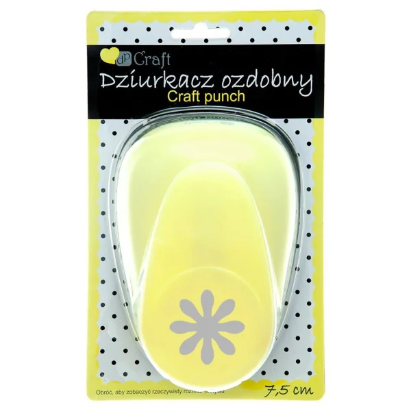 DZIURKACZ OZDOBNY 7,5CM JCDZ-130-014 DP CRAFT STOKROTKA