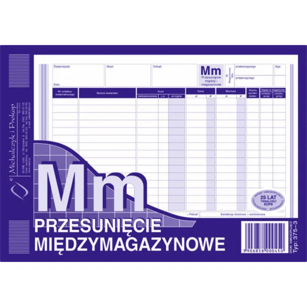 DRUK MM PRZESUNIĘCIE MIĘDZYMAGAZYNOWE 375-3