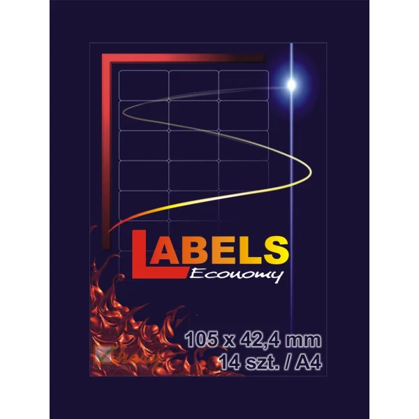 ETYKIETY SAMOPRZYLEPNE A4 100 SZT 105 X 42,4 LABELS EP 3653