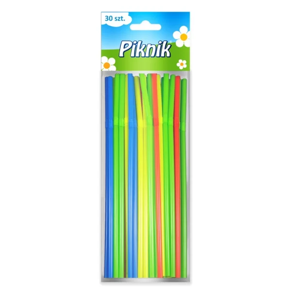 SŁOMKI DO NAPOJÓW A30 PLASTIKOWA PIKNIK