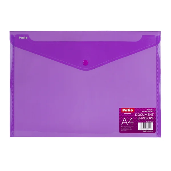 KOPERTA NA DOKUMENTY A4 FIOLET PATIO