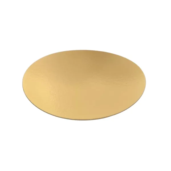 PODKŁAD OKRĄGŁY POD TORT ZŁOTY CIENKI 26CM