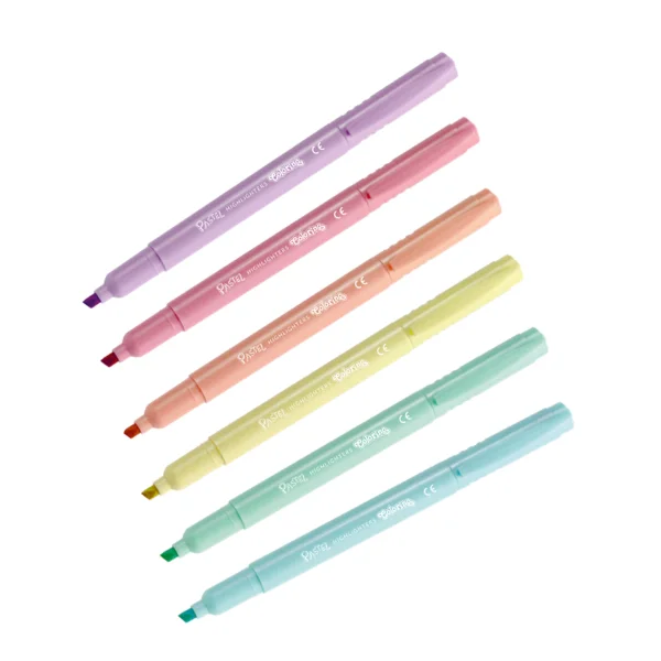 ZAKREŚLACZE 6 KOLORÓW PASTEL COLORINO 5907620184965