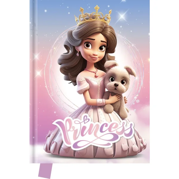 PAMIETNIK PRINCESS 14X18CM 80 KARTEK MG