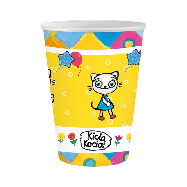 KUBECZKI PAPIEROWE KICIA KOCIA 250 ML 6 SZT GODAN