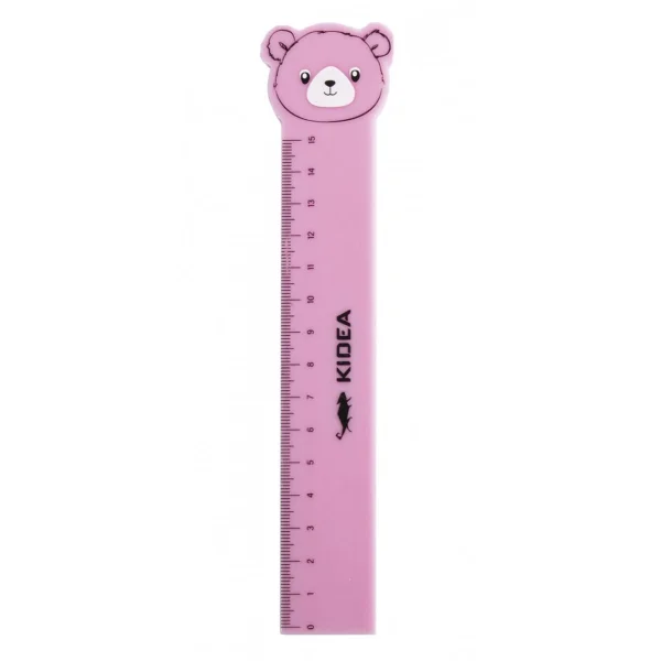 LINIJKA Z FIGURKĄ 15CM KIDEA