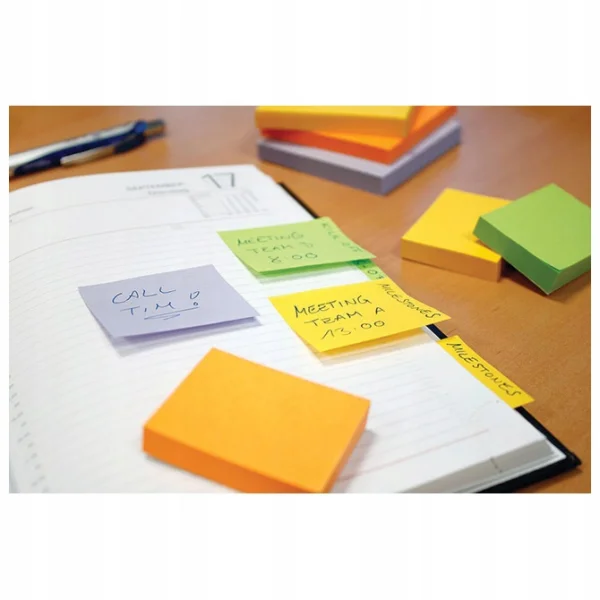 NOTES SAMOPRZYLEPNY INFO 50x40MM SPRING 12 SZTUK x100KARTEK