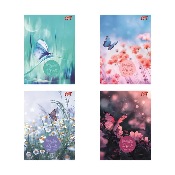 ZESZYT A5 96 # BUTTERFLY MEADOW LAMINOWANY UNIPAP