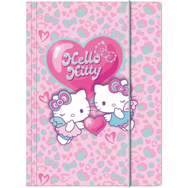 TECZKA Z GUMKĄ A4 HELLO KITTY PINK 1 WZÓR 1 COOLPACK