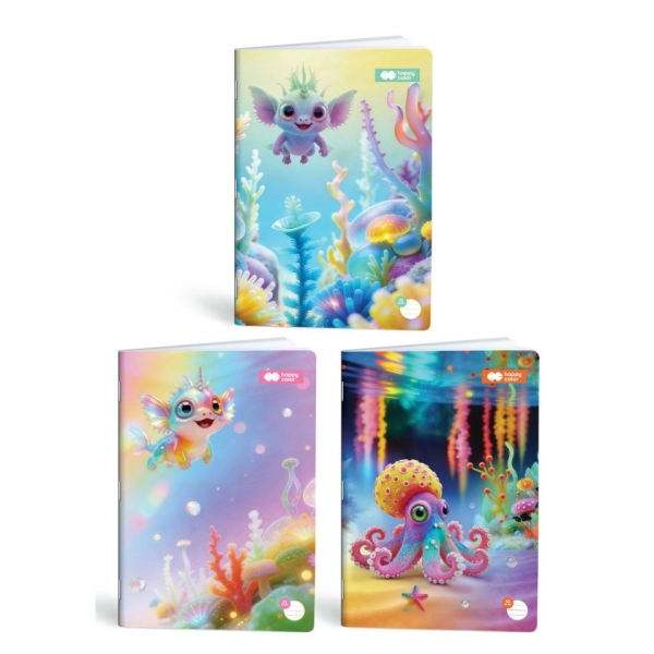 ZESZYT A4 32 = KOLOR AQUA CUTIES HAPPY COLOR