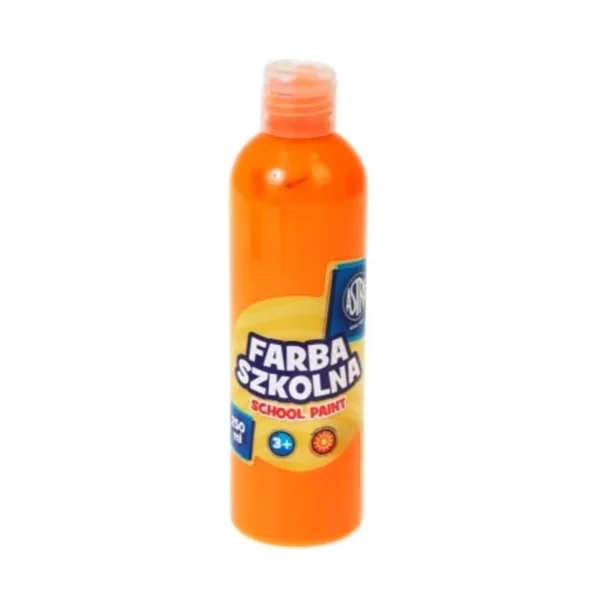 FARBA SZKOLNA ASTRA 250ML FLUO POMARAŃCZOWA