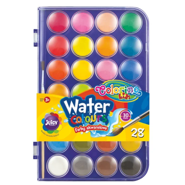FARBY AKWARELOWE 28 KOL COLORINO KIDS