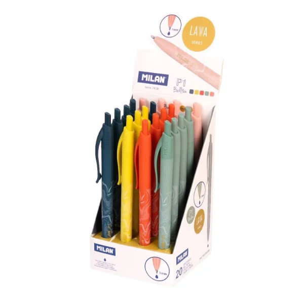 DŁUGOPIS AUTOMATYCZNY 1.0 MM P1 LAVA MILAN NIEBIESKI