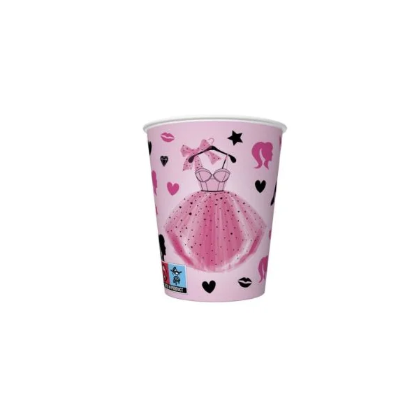 KUBECZKI PAPIEROWE DAISY POL-MAK 8SZT 250ML