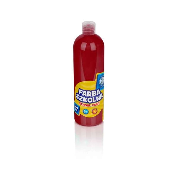 FARBA SZKOLNA ASTRA 500ML CIEMNOCZERWONA