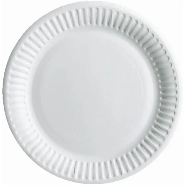 TALERZ PAPIEROWY BIAŁY 18CM 100 SZTUK
