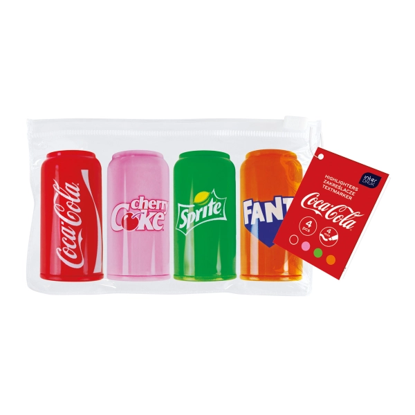 ZAKREŚLACZE MINI 4 KOL COCA-COLA INTERDRUK