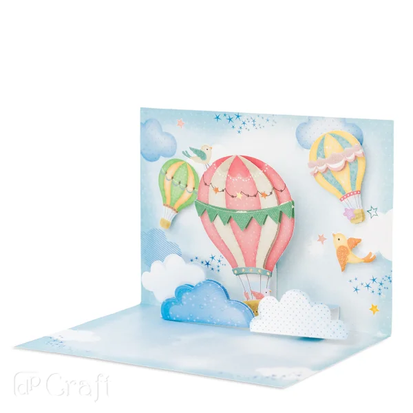 ZESTAW DO TWORZENIA KARTEK 3D DPKA-009 DPCRAFT SOWY I BALONY 5907589983975