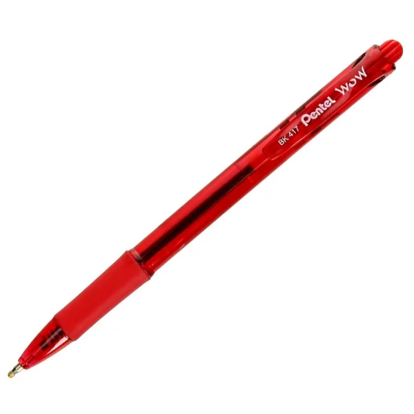 DŁUGOPIS AUTOMATYCZNY 0,7MM BK417 WOW PENTEL CZERWONY 072512199220