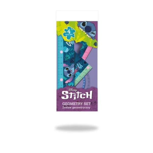 ZESTAW GEOMETRYCZNY 4SZT STITCH DISNEY CORE COOLPACK