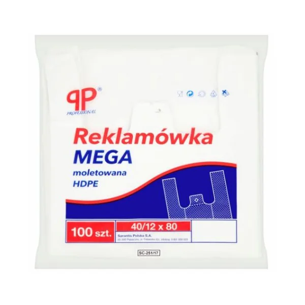 REKLAMÓWKA HDPE 40X80 100SZT