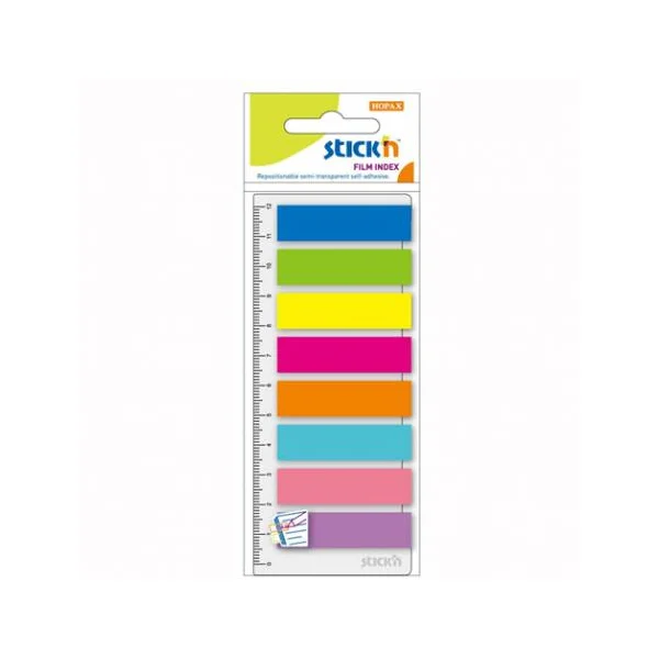 ZAKŁADKI INDEKSUJĄCE NEON+LINIJKA STICK'N CX